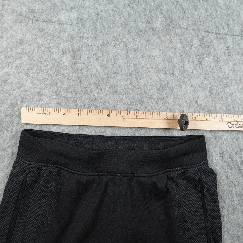 Under Armour Shorts Mens Small Black HeatGear Fitted Threadborne Vanish Seamless